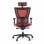 Ofiprix Android Silla de Oficina Transpirable con Reposacabezas Roja