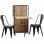 Adec Shelf Estantería con Mesa Plegable 62x120x30cm Roble Salvaje/Negro