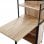 Adec Shelf Estantería con Mesa Plegable 62x120x30cm Roble Salvaje/Negro
