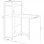 Adec Shelf Estantería con Mesa Plegable 62x120x30cm Roble Salvaje/Negro