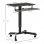 Vinsetto Mesa de Escritorio Elevable de Pie Ajustable 65x45x75-115cm Negra