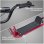 Homcom Scooter Patinete con Freno y Manillar Ajustable Rojo