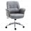 Vinsetto Silla de Oficina con Reposabrazos Acolchados Gris