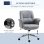 Vinsetto Silla de Oficina con Reposabrazos Acolchados Gris