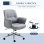 Vinsetto Silla de Oficina con Reposabrazos Acolchados Gris