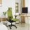 Vinsetto Silla de Oficina con Reposacabezas Verde