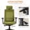 Vinsetto Silla de Oficina con Reposacabezas Verde