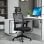 Vinsetto Silla de Oficina Transpirable con Reposacabezas Ajustable Negra