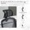 Vinsetto Silla de Oficina Transpirable con Reposacabezas Ajustable Negra