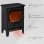 HomCom Chimenea Eléctrica Portátil con Llama Simulada 1800W