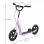 Homcom Patinete con Freno y Manillar Ajustable Rosa