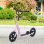 Homcom Patinete con Freno y Manillar Ajustable Rosa