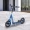 Homcom Scooter Patinete con Freno y Manillar Ajustable Azul
