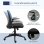 Vinsetto Silla de Oficina con Reposabrazos Azul