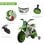 Homcom Moto Eléctrica con Dos Ruedas de Equilibrio Verde