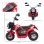 Homcom Moto Eléctrica Tres Ruedas con Bocina Roja