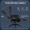 Vinsetto Silla Gaming con Altura Ajustable Negra