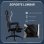 Vinsetto Silla Gaming con Altura Ajustable Negra