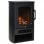 Homcom Chimenea Eléctrica Portátil con Efecto Llama 2000W