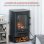 Homcom Chimenea Eléctrica Portátil con Efecto Llama 2000W
