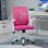 Vinsetto Silla de Oficina con Reposabrazos Rosa