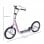 Homcom Scooter Patinete con Frenos y Manillar Ajustable Rosa