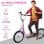Homcom Scooter Patinete con Frenos y Manillar Ajustable Rosa