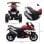 Homcom Moto Eléctrica con Bocina Rojo