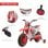 Homcom Moto Eléctrica con Dos Ruedas de Equilibrio Roja