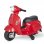 Homcom Vespa Moto Eléctrica con Bocina Roja