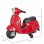 Homcom Vespa Moto Eléctrica con Bocina Roja