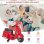 Homcom Vespa Moto Eléctrica con Bocina Roja
