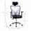 Vinsetto Silla de Oficina con Reposacabezas Blanca