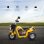 Homcom Moto Eléctrica Tres Ruedas con Bocina Amarilla