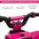 Homcom Quad Eléctrico 6V Rosa