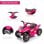 Homcom Quad Eléctrico 6V Rosa