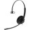 Auriculares Yealink YHS34 Lite Mono con cable, Supraaural, Oficina y Call Center, Negro