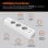 Tenda SP15 Enchufe Inteligente Wi-Fi Smart Power Strip con 3 Zócalos y 2 USB