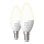 Philips Hue White Confezione da 2 lampadine LED intelligenti a candela E14 5,5 W luce bianca calda