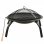 VidaXL Brasero y Barbacoa 2 en 1 con Atizador Acero