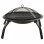 VidaXL Brasero y Barbacoa 2 en 1 con Atizador Acero