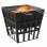 VidaXL Brasero y Barbacoa 2 en 1 Acero