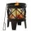 VidaXL Brasero Rústico con Atizador 42x54cm Acero