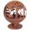 Esschert Design Brasero con Animales Corte Láser Metal Oxidado