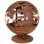 Esschert Design Brasero con Animales Corte Láser Metal Oxidado