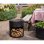 RedFire Milshire Brasero Barril de Acero Negro