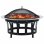 VidaXL Brasero de Exterior con Parrilla 76cm Acero Inoxidable