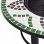 VidaXL Brasero con Mosaico de Cerámica 68cm Verde