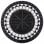 VidaXL Mesita de Mosaico Cerámica  con Brasero 68cm Negro/Blanco
