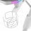 Mars Gaming MGD140 RGB Mesa Gaming 140x60cm Blanca